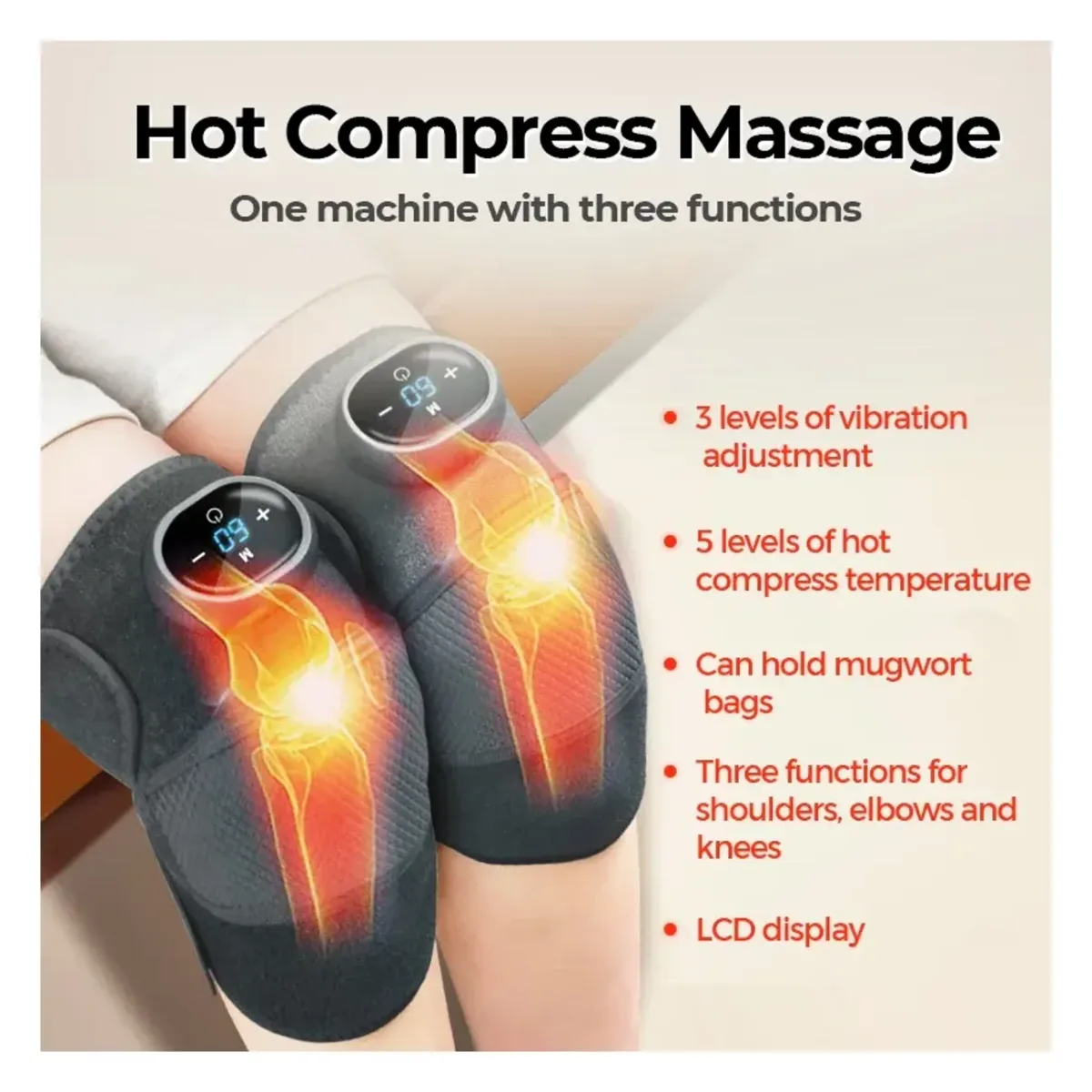 Cordless knee heating massager 3 in 1 – photo 2