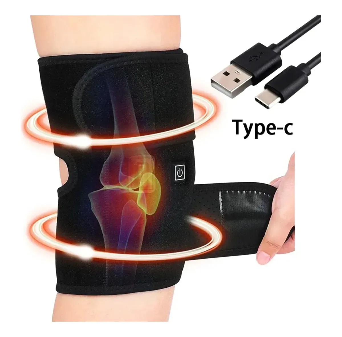 Heated knee wrap with 3 heat levels – photo 2
