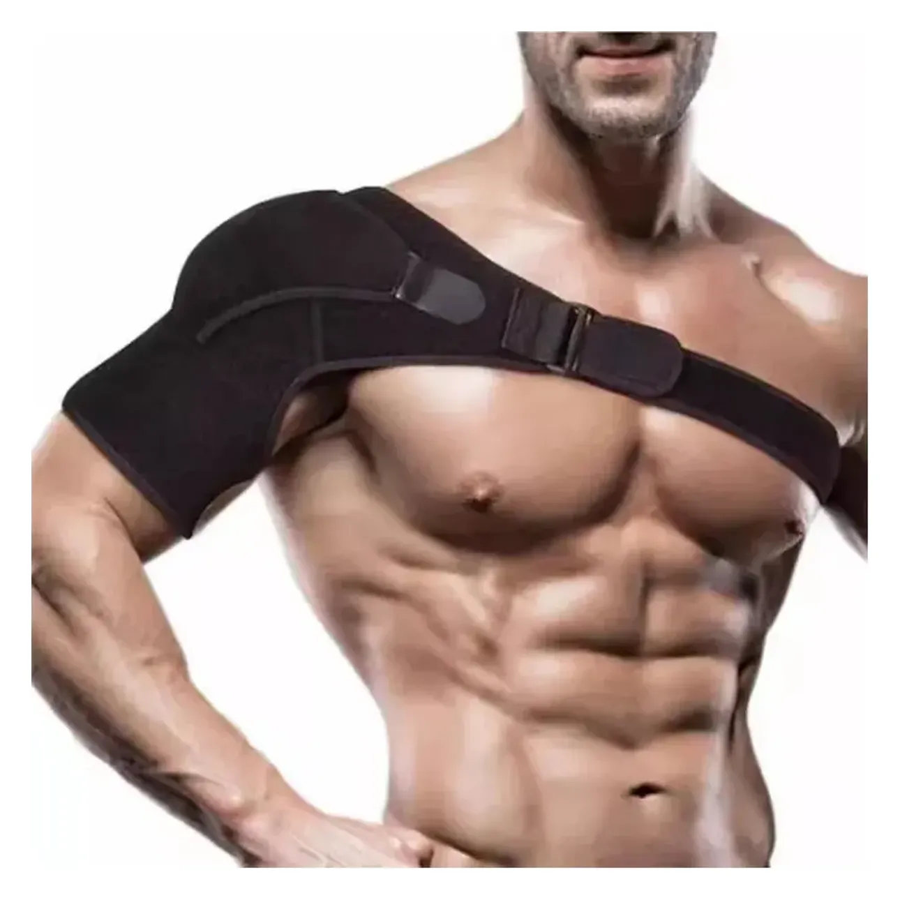 Adjustable shoulder wrap brace