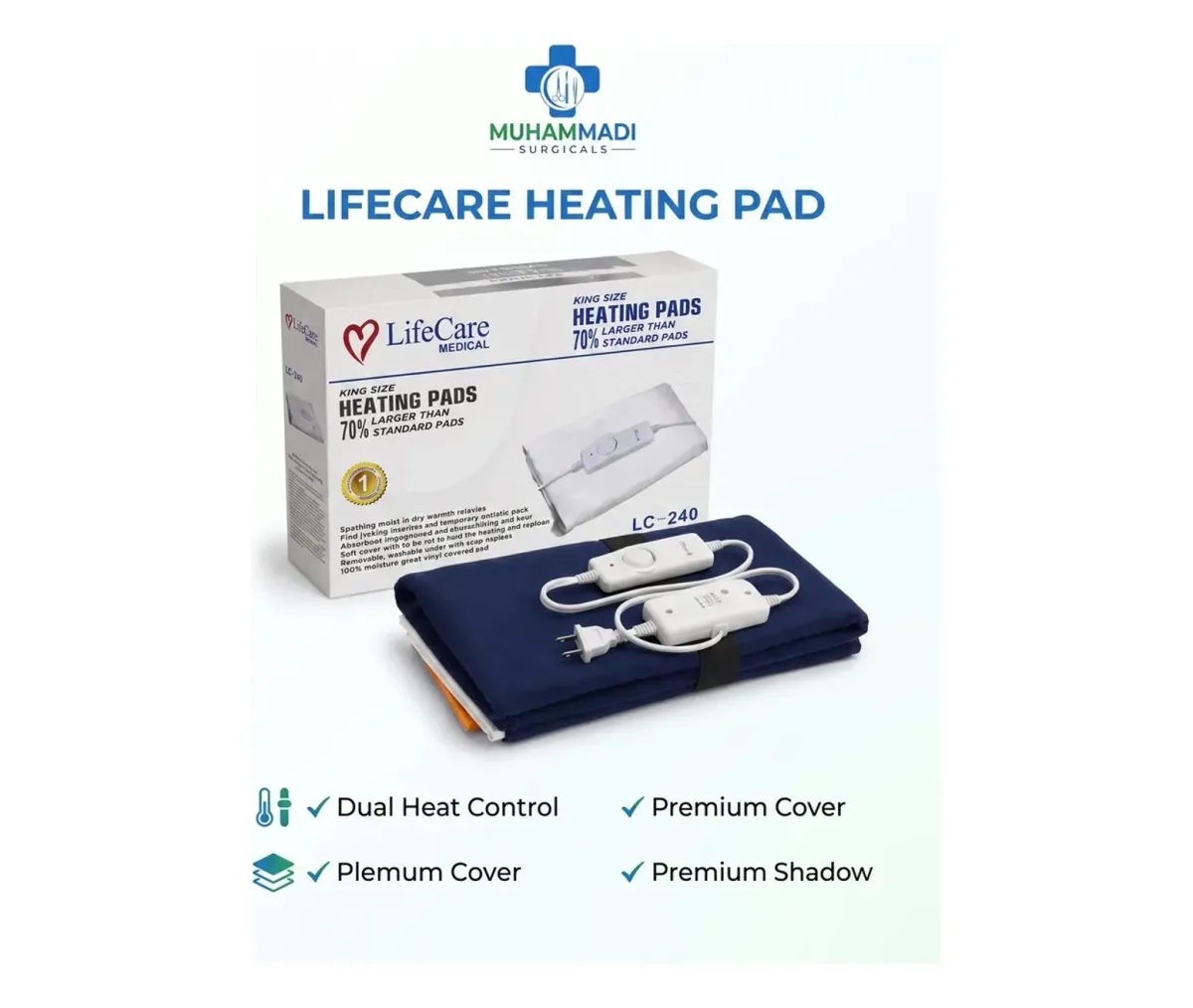 LifeCare LC-240 electric heating pad – photo 4