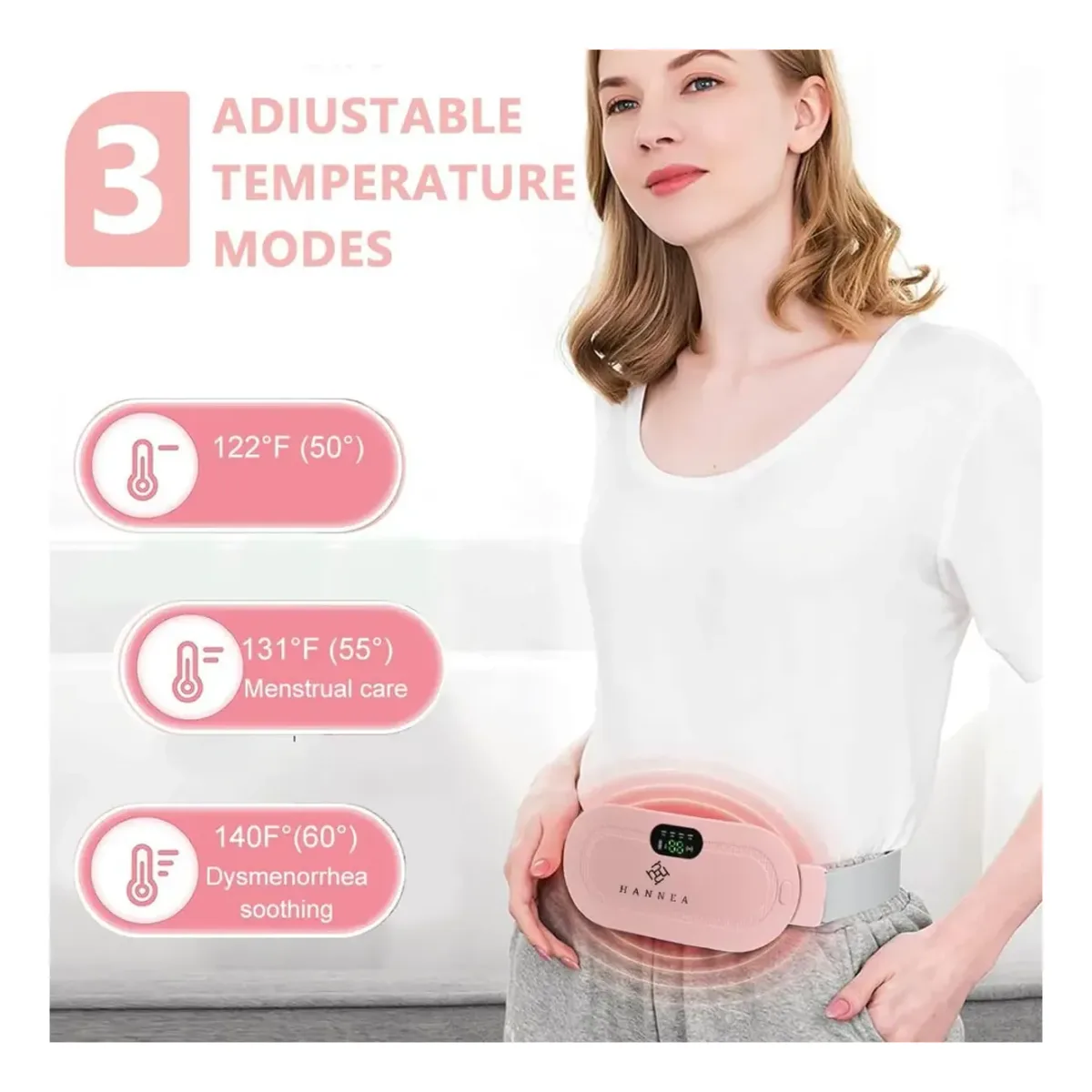 Period cramp relief heating belt rechargeable – photo 3