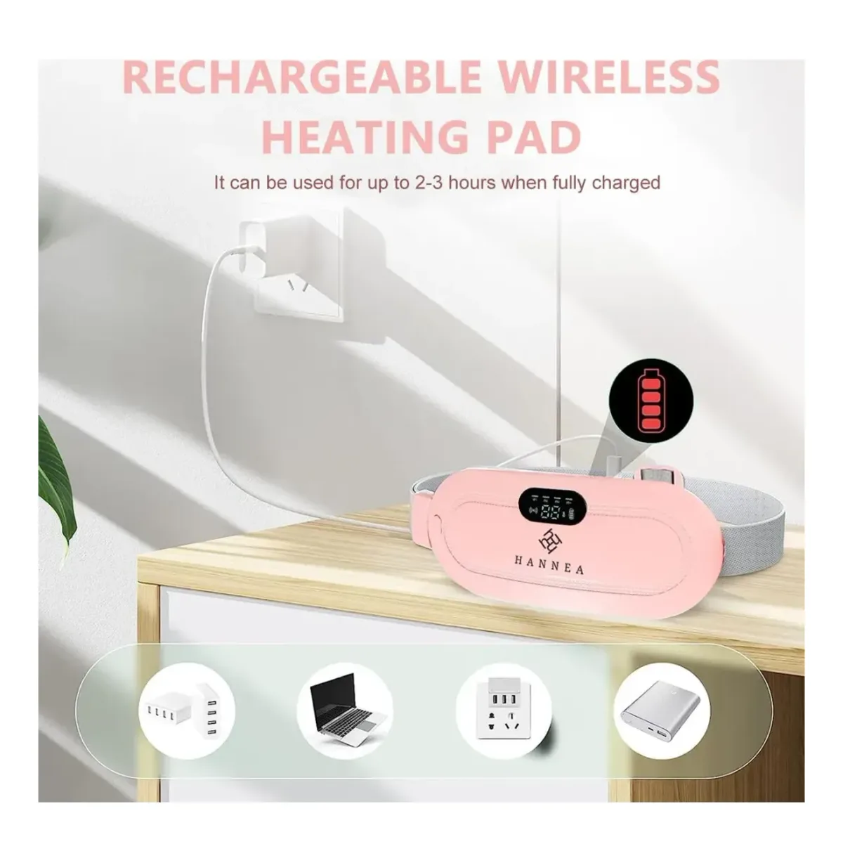 Period cramp relief heating belt rechargeable – photo 4