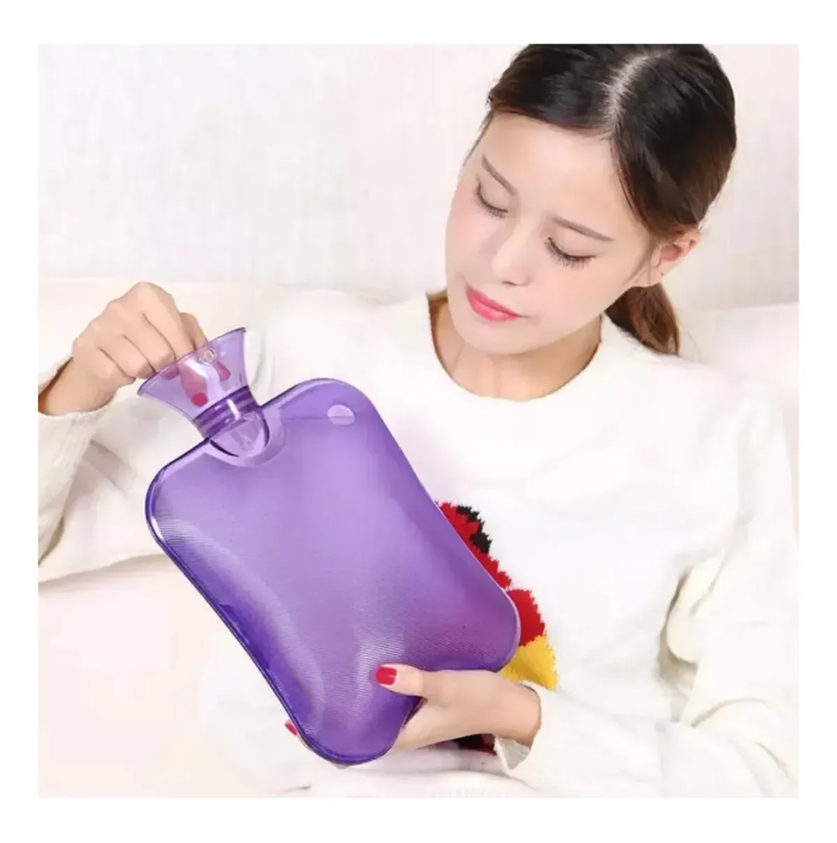 Silicone hot water bottle 2 litre – photo 3