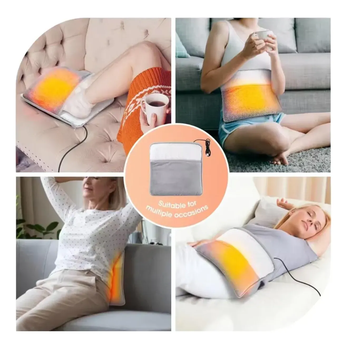 USB electric foot heating pad plush