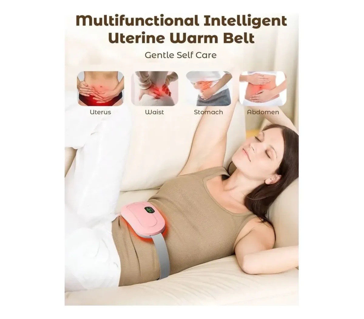 USB rechargeable period heating belt – photo 4
