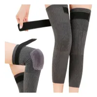 Wool Knee Warmers with Straps (Pair)
